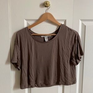 Brown crop top